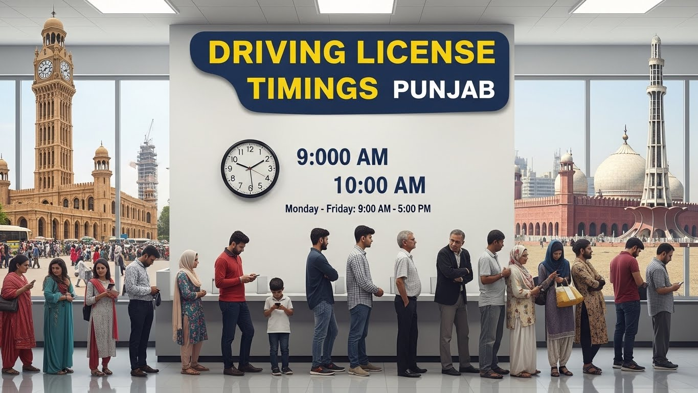 Driving License Center Timings Punjab