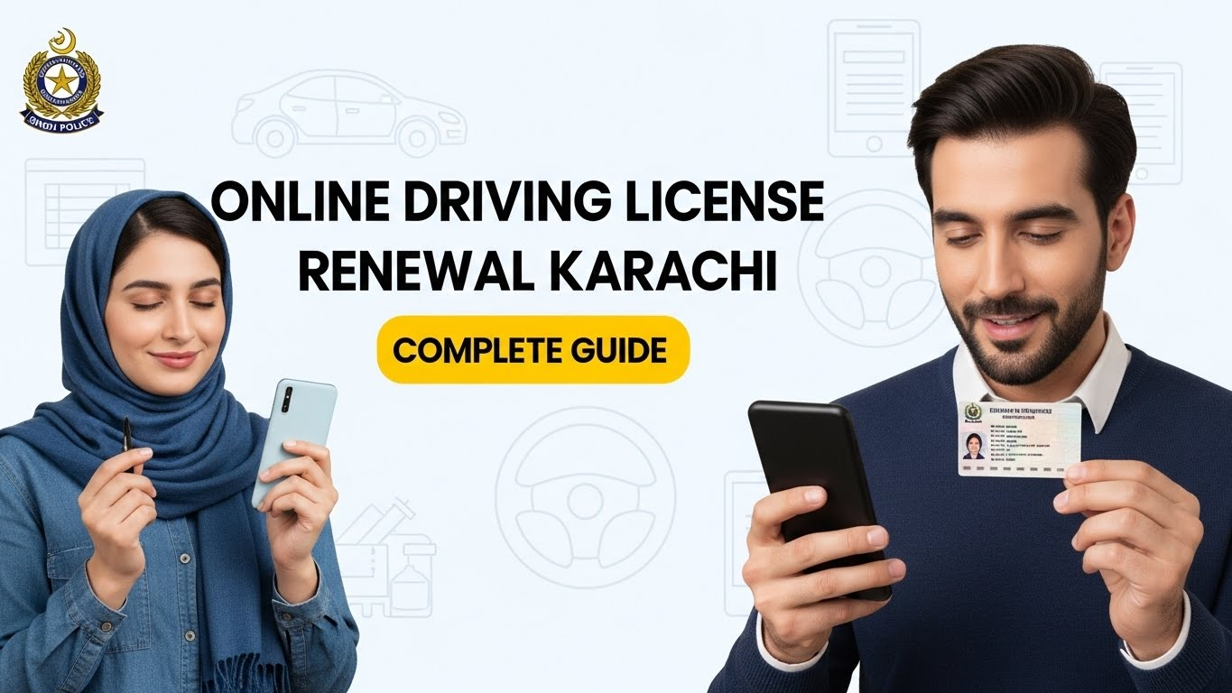 Online Driving License Renewal Karachi
