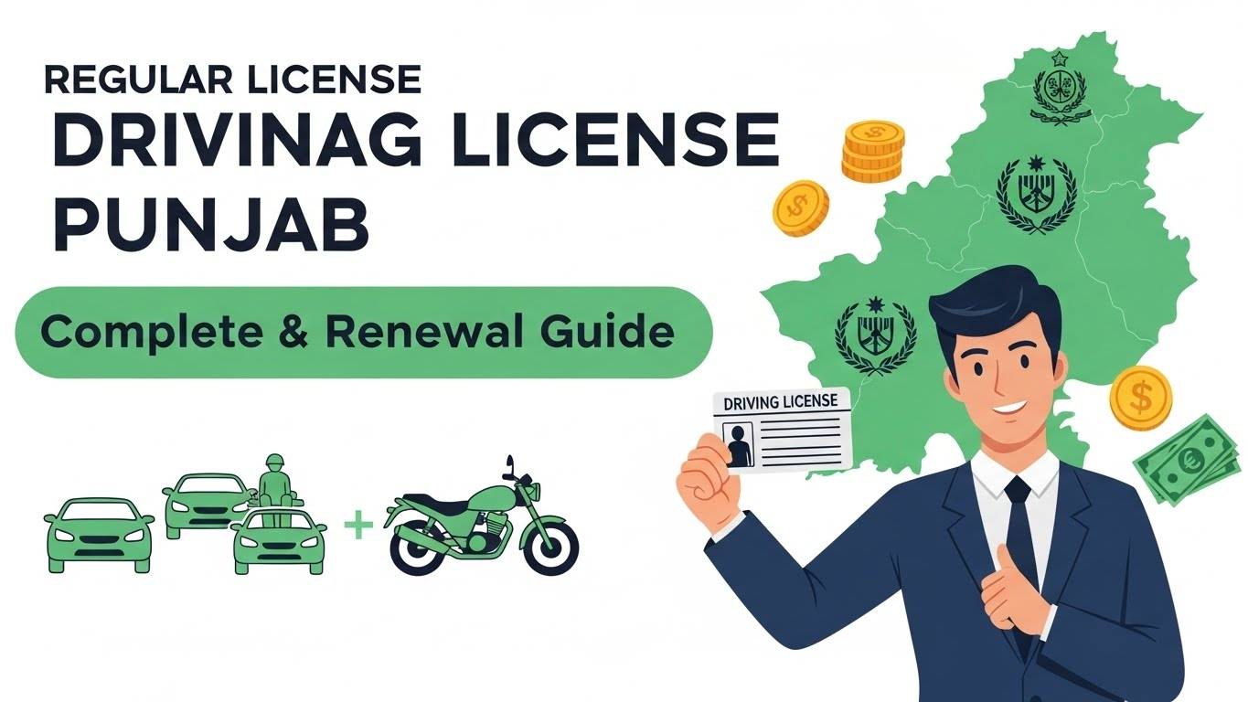 Regular Driving License in Punjab