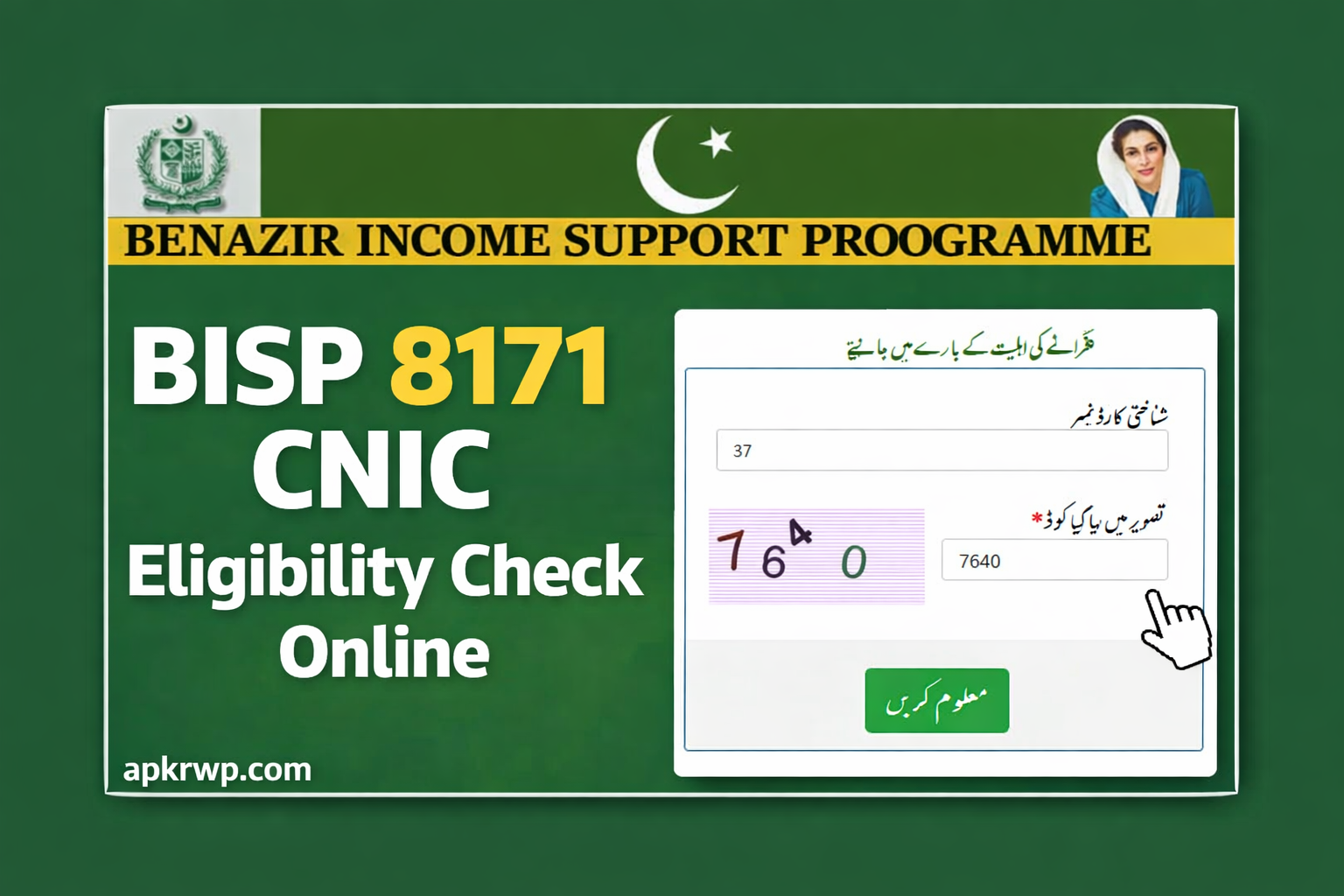 Benazir Income Support Program 8171 Portal Guide